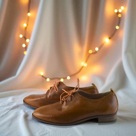 Dune Foster Brogues | Brown Leather Size 8 - Picture 1 of 9